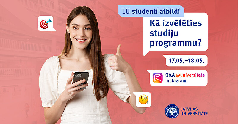 LU studenti dalīsies pieredzē, kā izvēlēties savu īsto studiju programmu